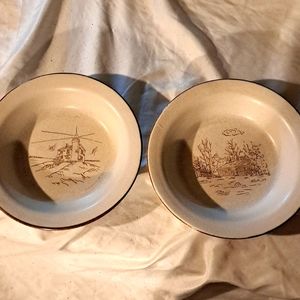 Collection manoir 2 bowls cream